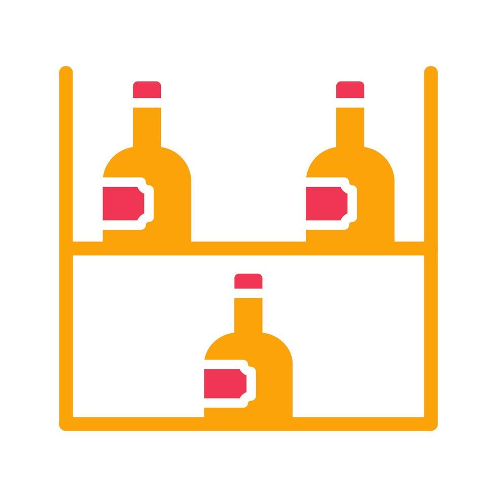 Wine Rack Icon Design vector