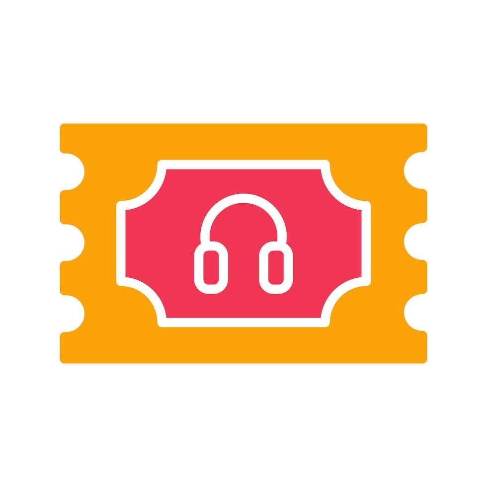 Support Ticket Icon Design vector