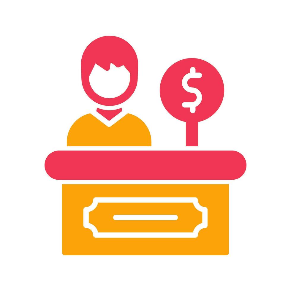 Cashier Icon Design vector
