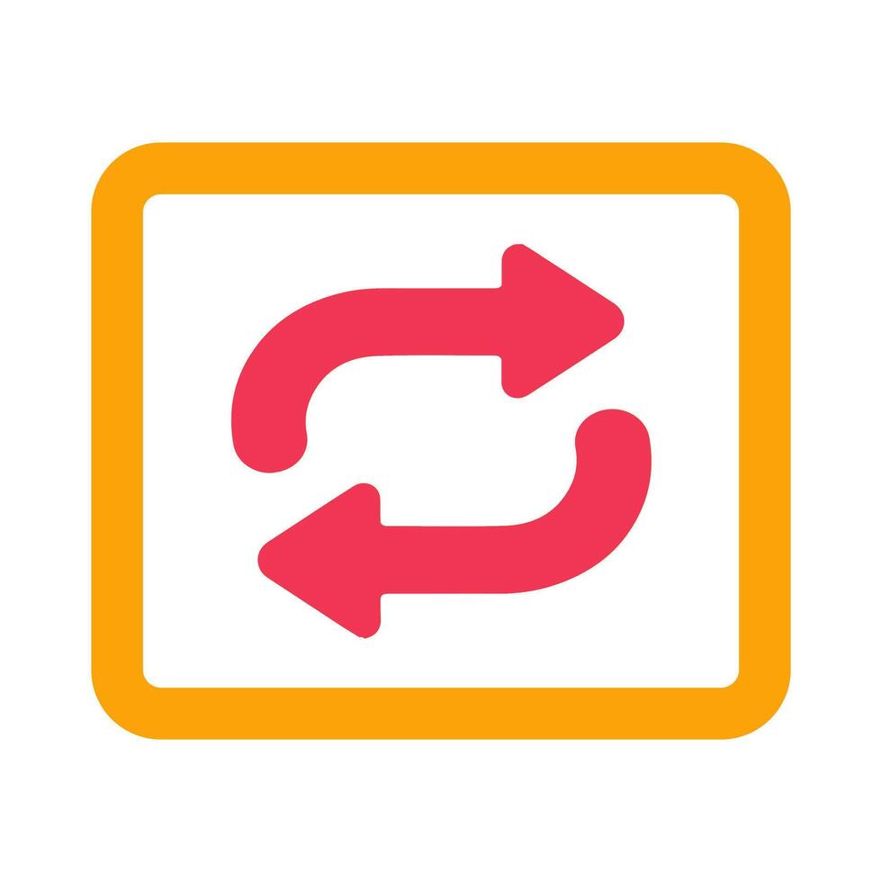 Repeat Button Icon Design vector