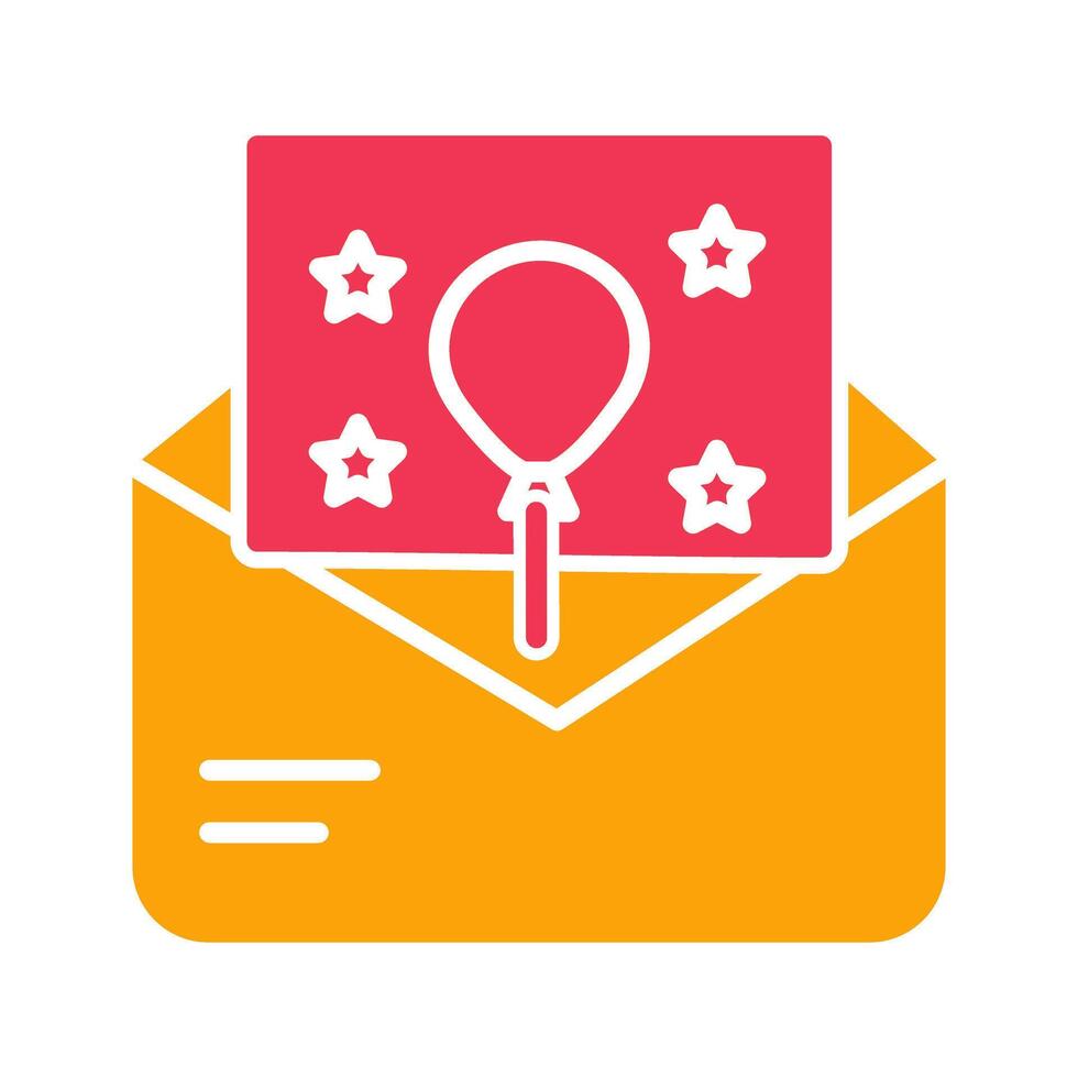 Party Invitation Icon Design vector