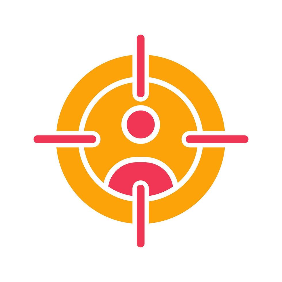 Target Audience Icon Design vector