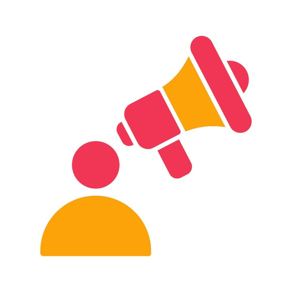 Advertiser Icon Design vector