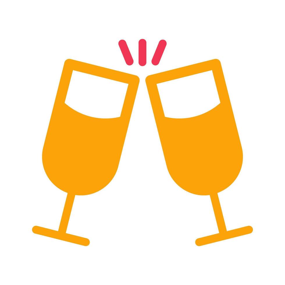 Wine Cheers Icon Design vector