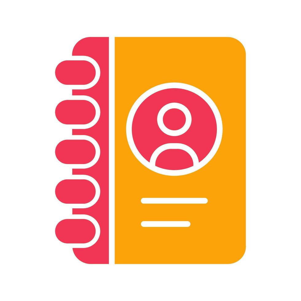 Contact List Icon Design vector
