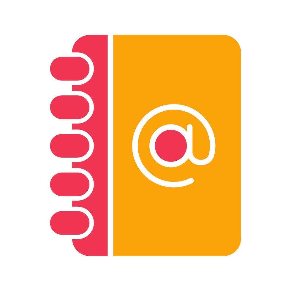 Address Book Icon Design vector