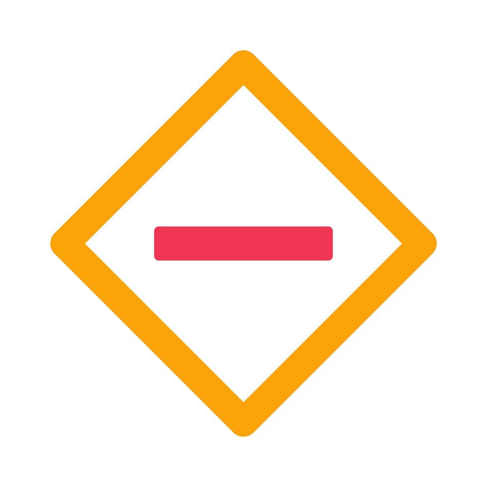 Minus Sign Icon Design vector