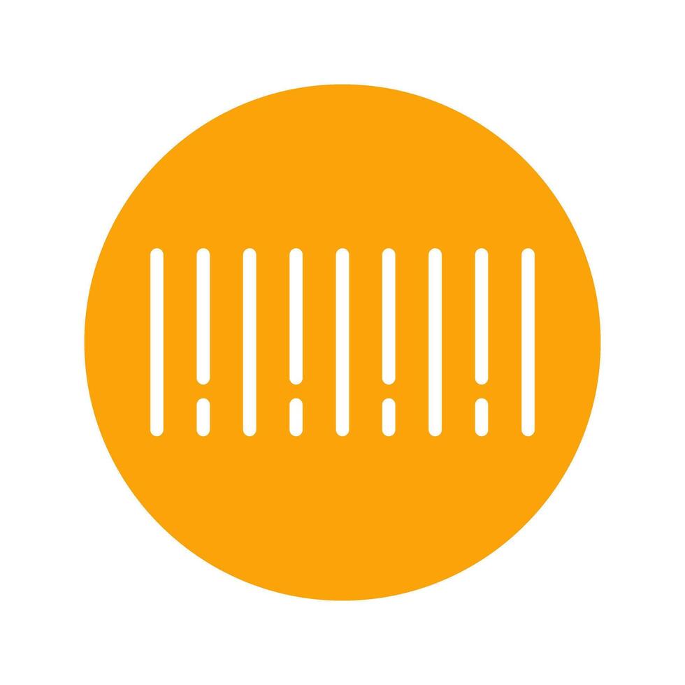 Barcode Sticker Icon Design vector