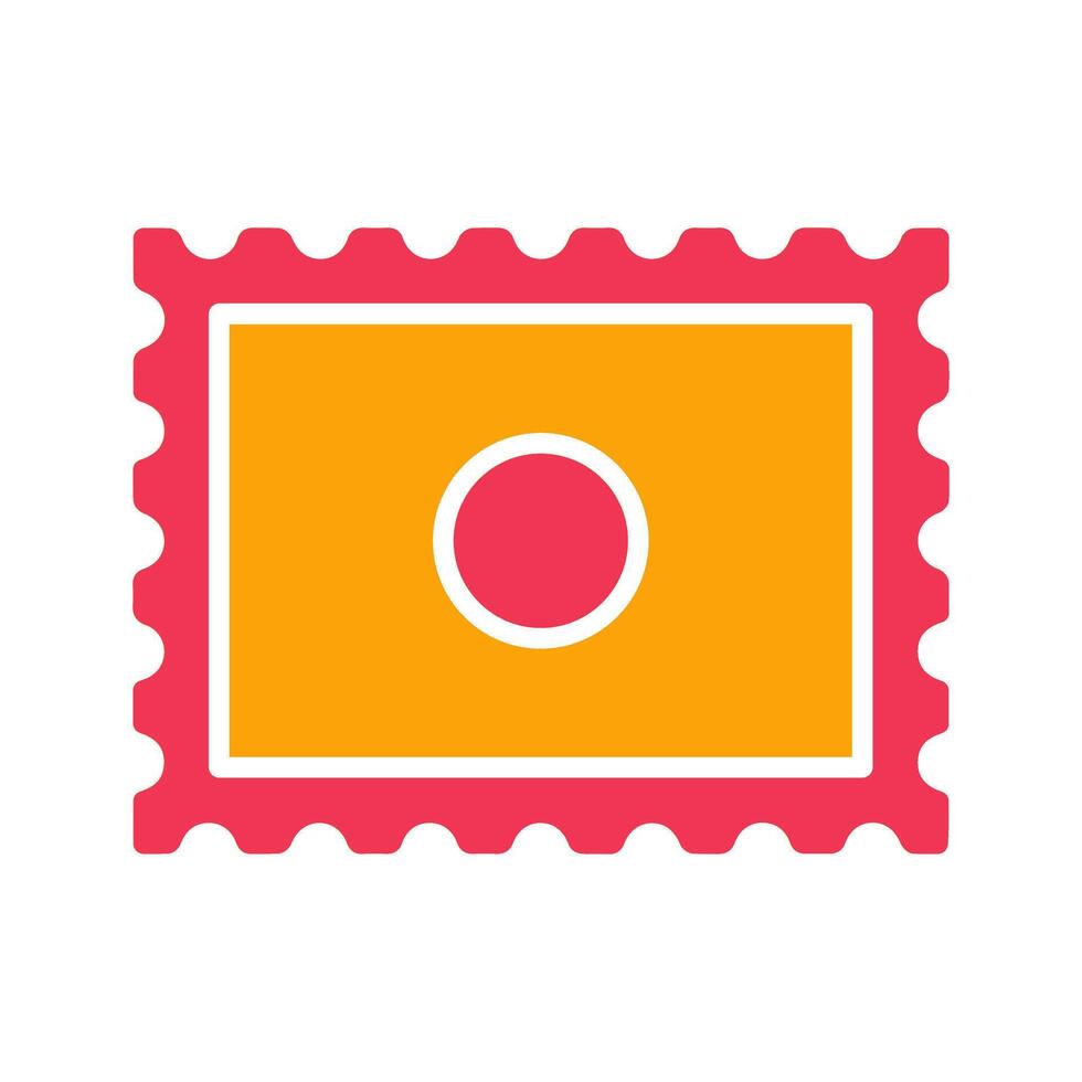 Postal Stamp Icon Design vector