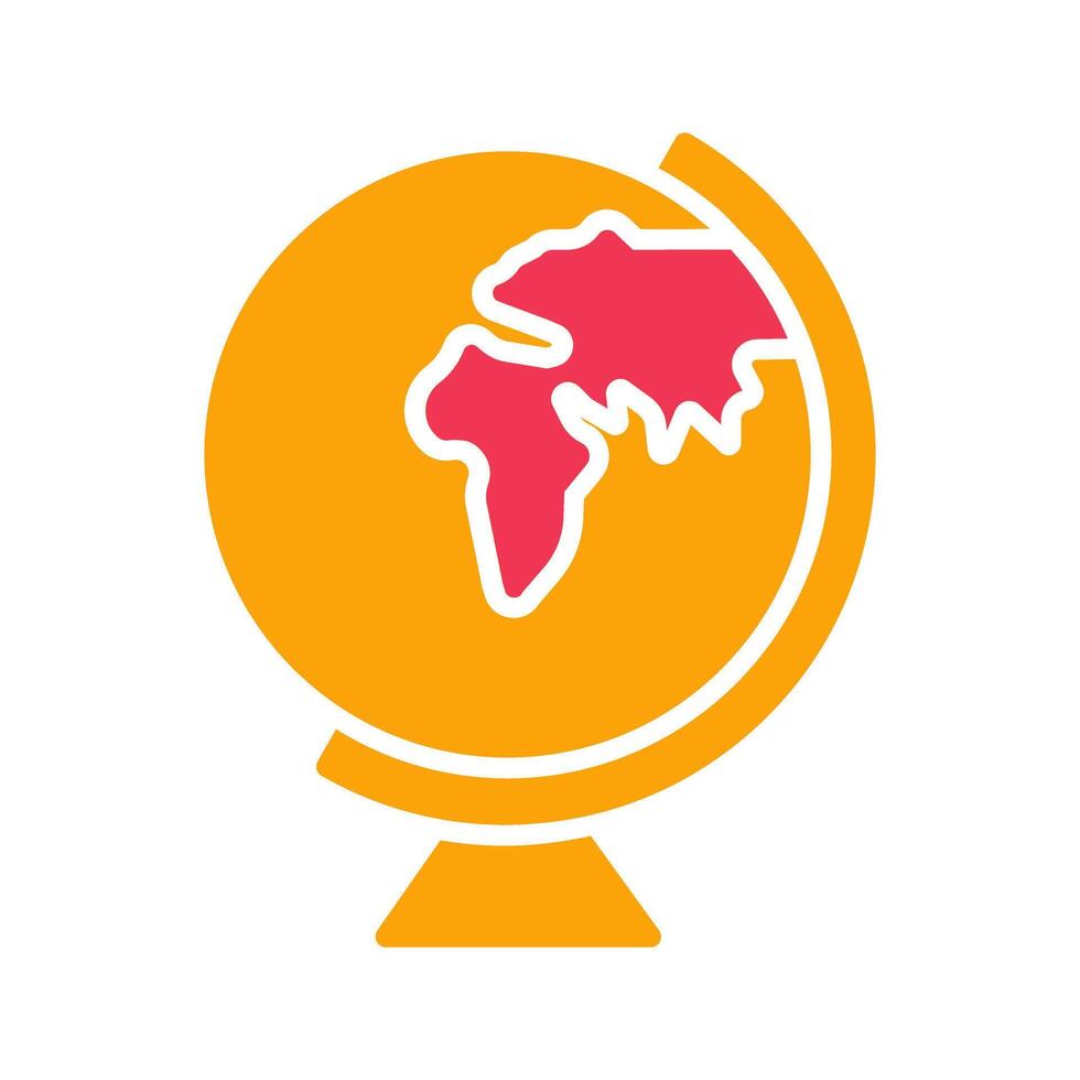 Earth Globe Europe Africa Icon Design vector