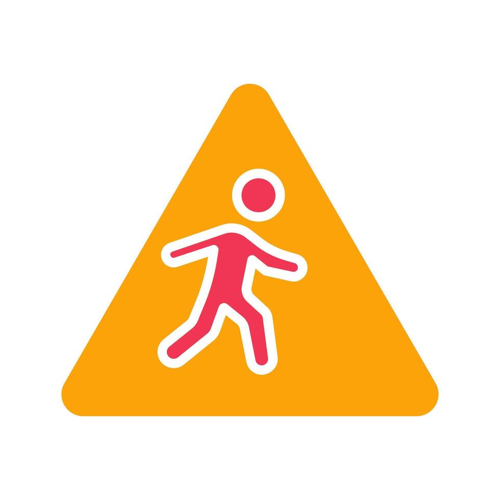 Children Crossing Icon Design vector