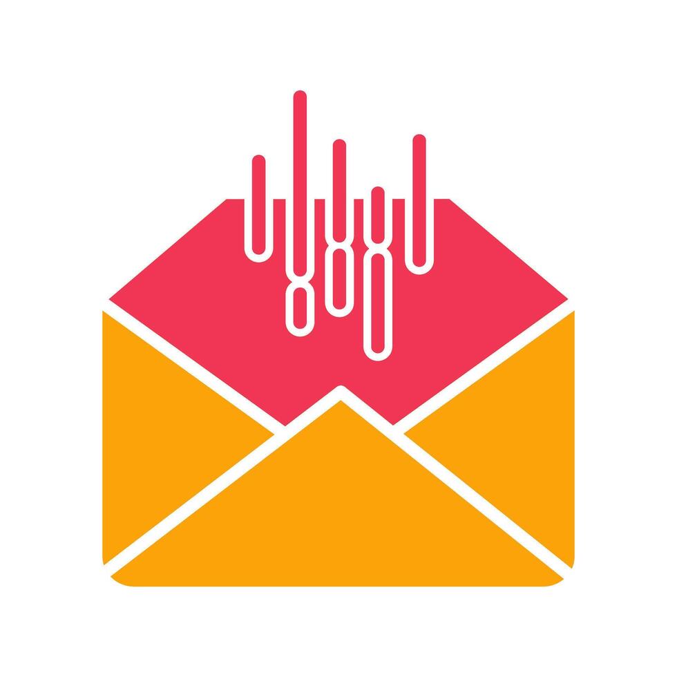 Mail Sorting Icon Design vector