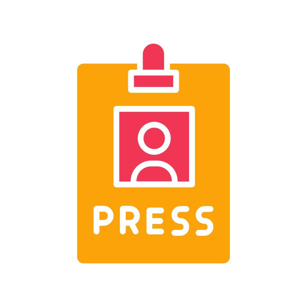 Press Pass Icon Design vector