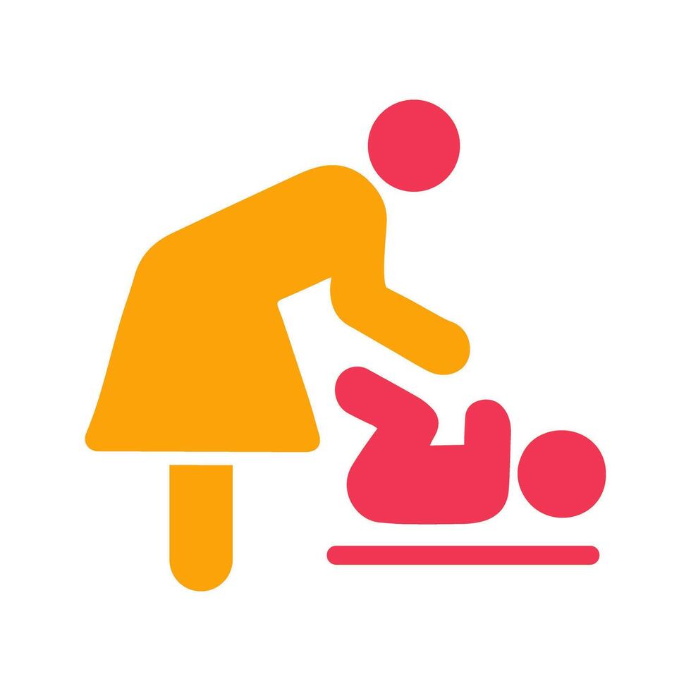 Changing Table Icon Design vector