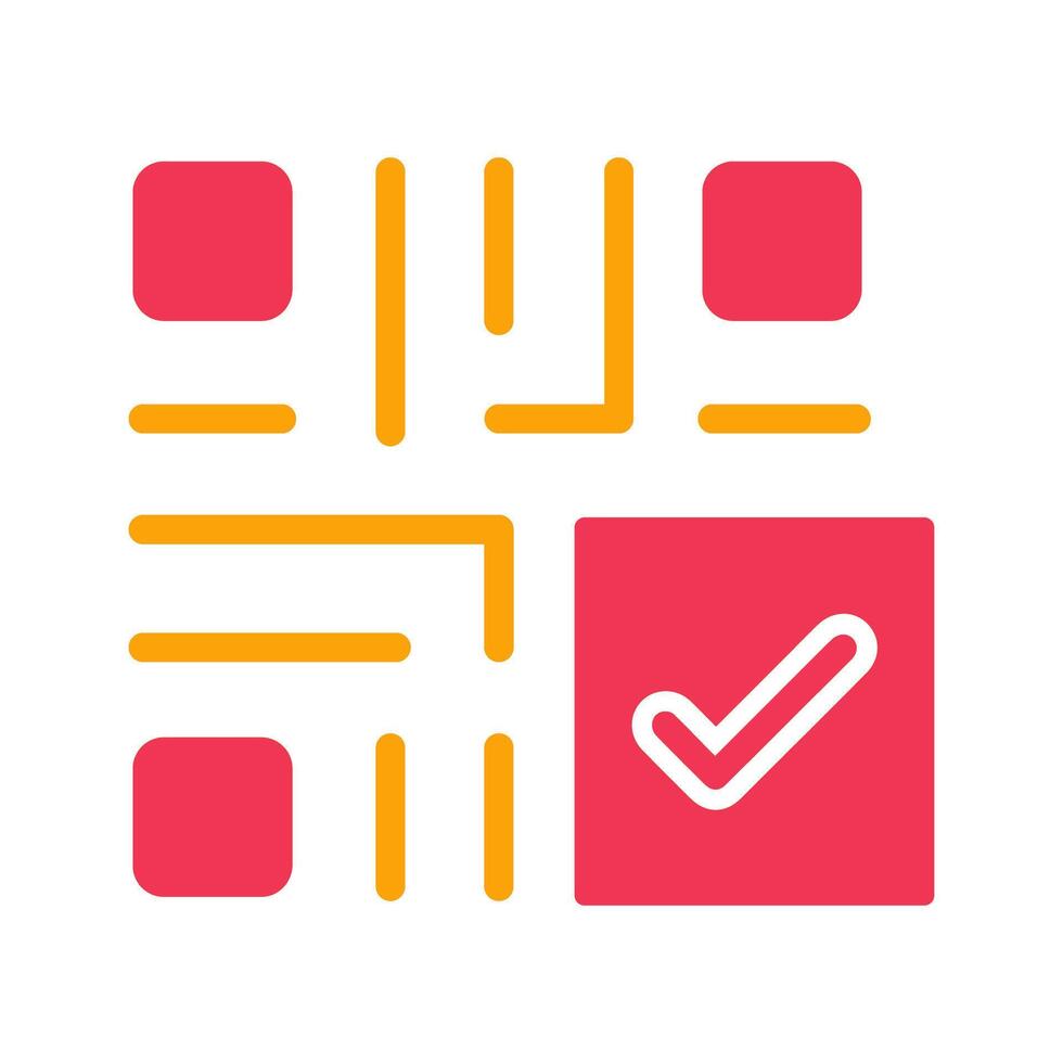 QR Code Checkout Icon Design vector