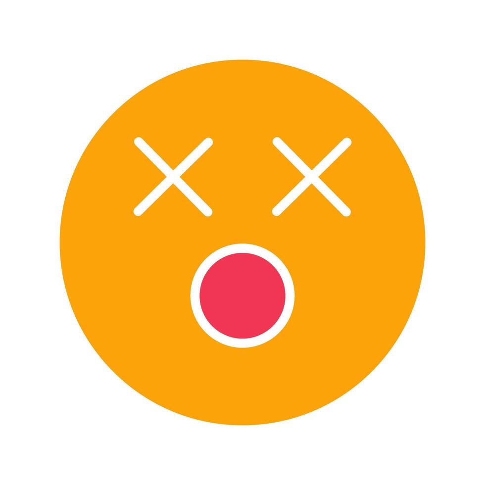 Dizzy Face Icon Design vector
