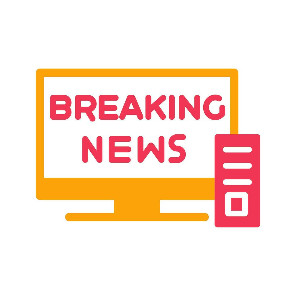 Breaking Story Icon Design vector