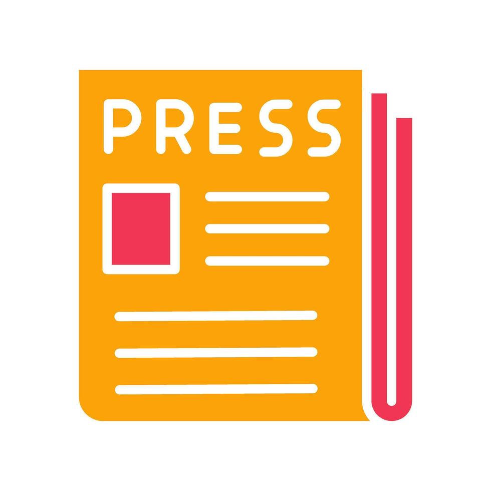 Press Release Icon Design vector