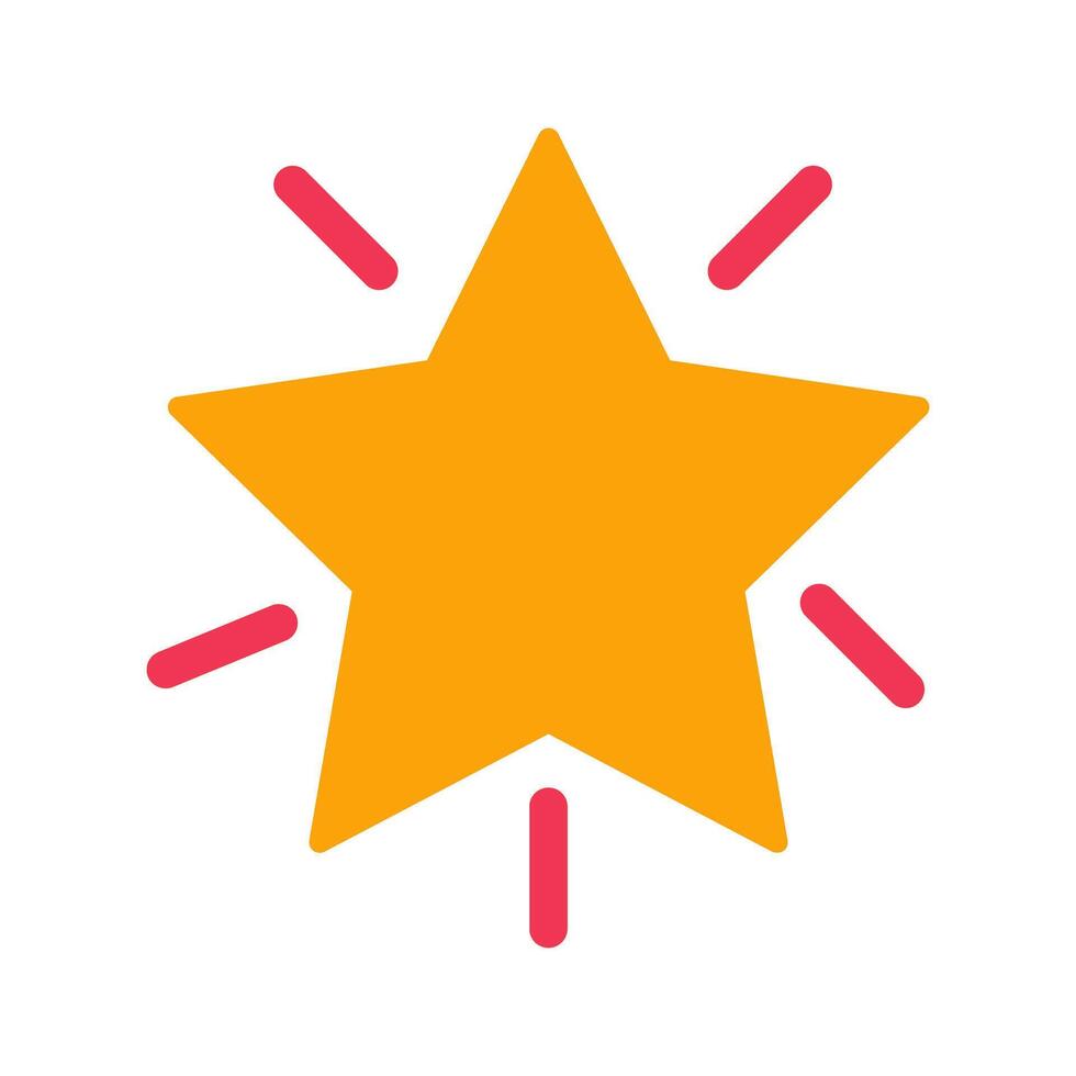 Glowing Star Icon Design vector