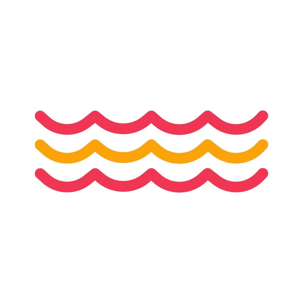 Water Wave Icon Design vector