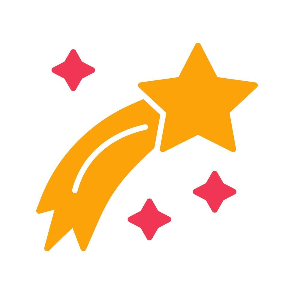Shooting Star Icon Design vector
