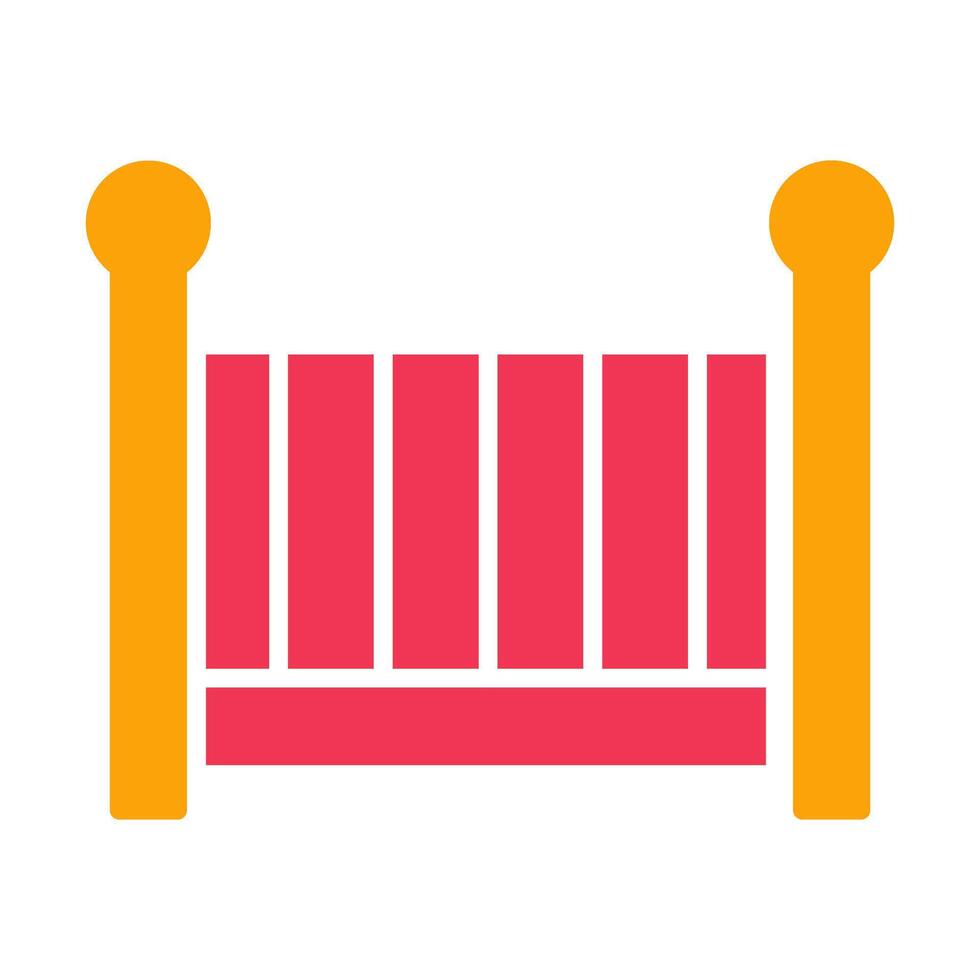Nursery Cots Icon Design vector