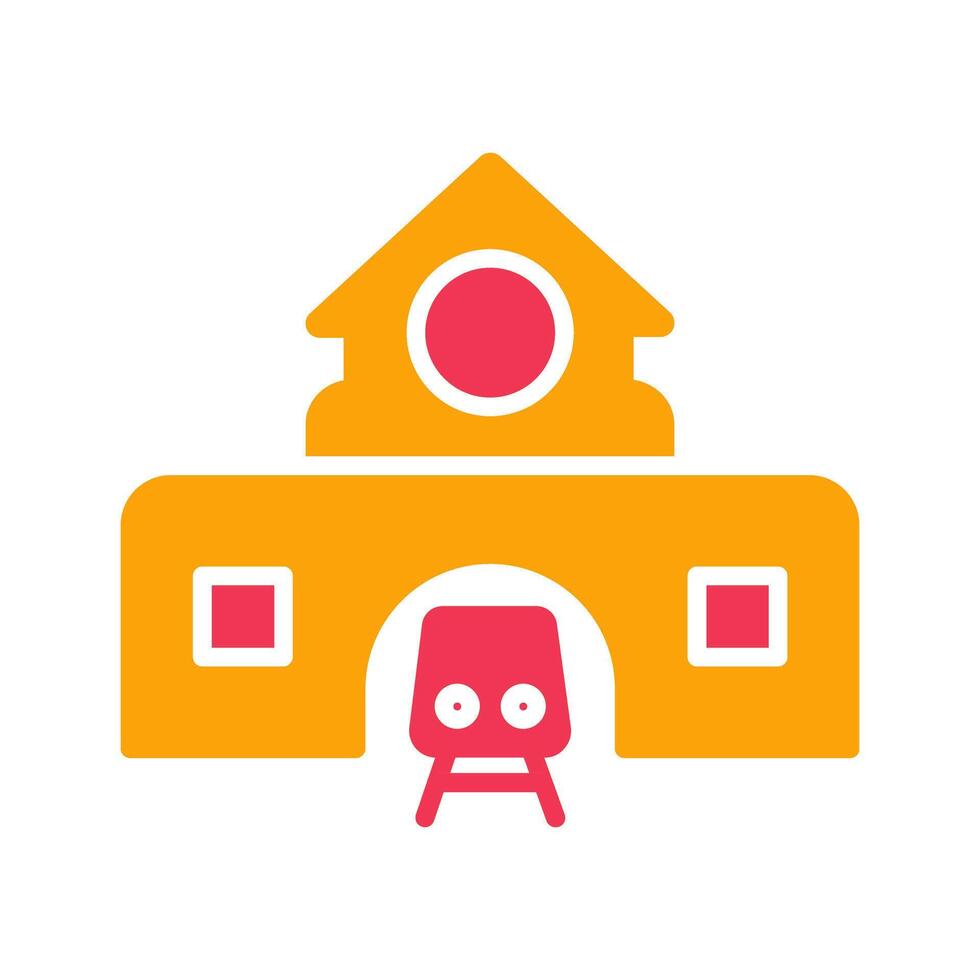 Train Station Icon Design vector