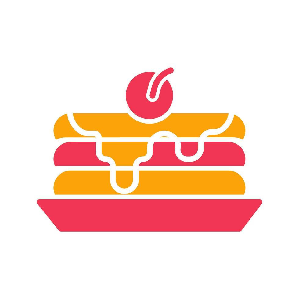 Pancakes Icon Design vector