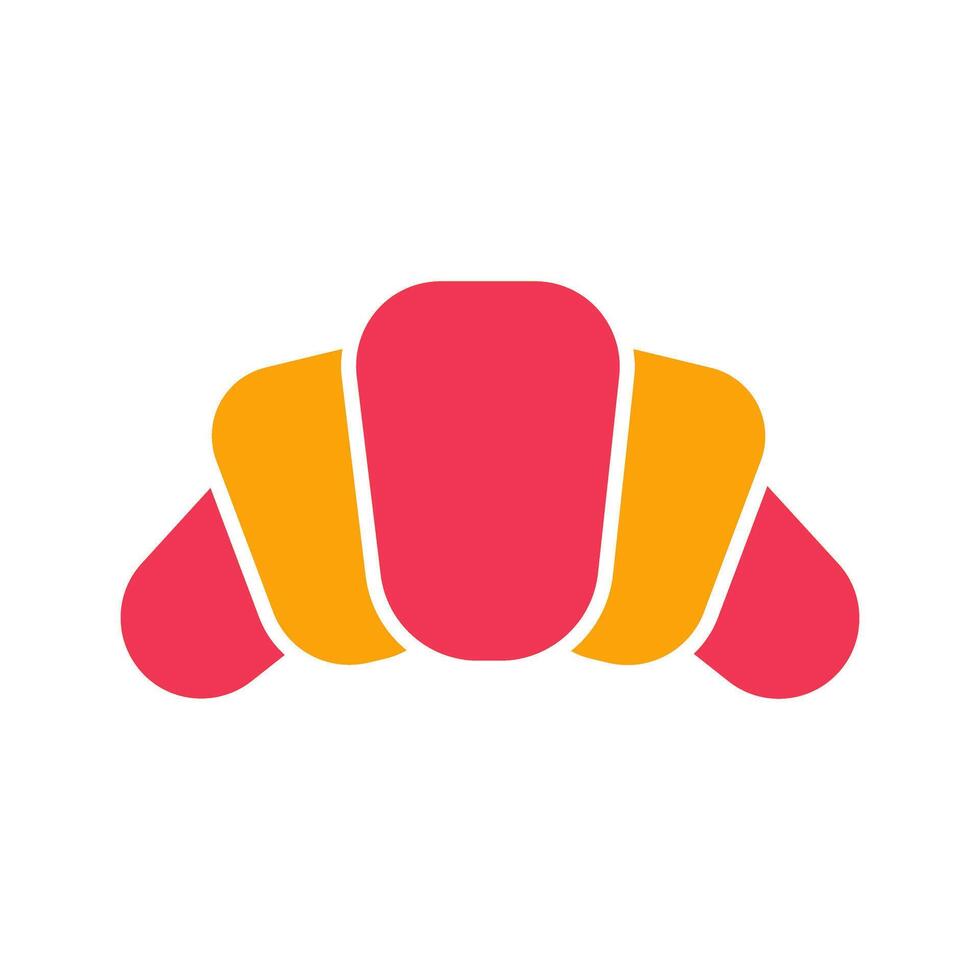 Croissant Icon Design vector