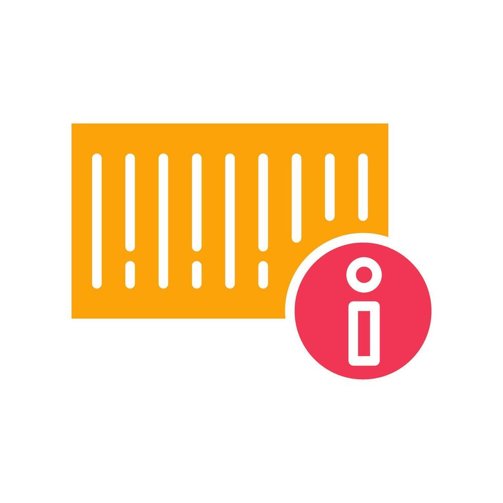 Barcode Product Info Icon Design vector