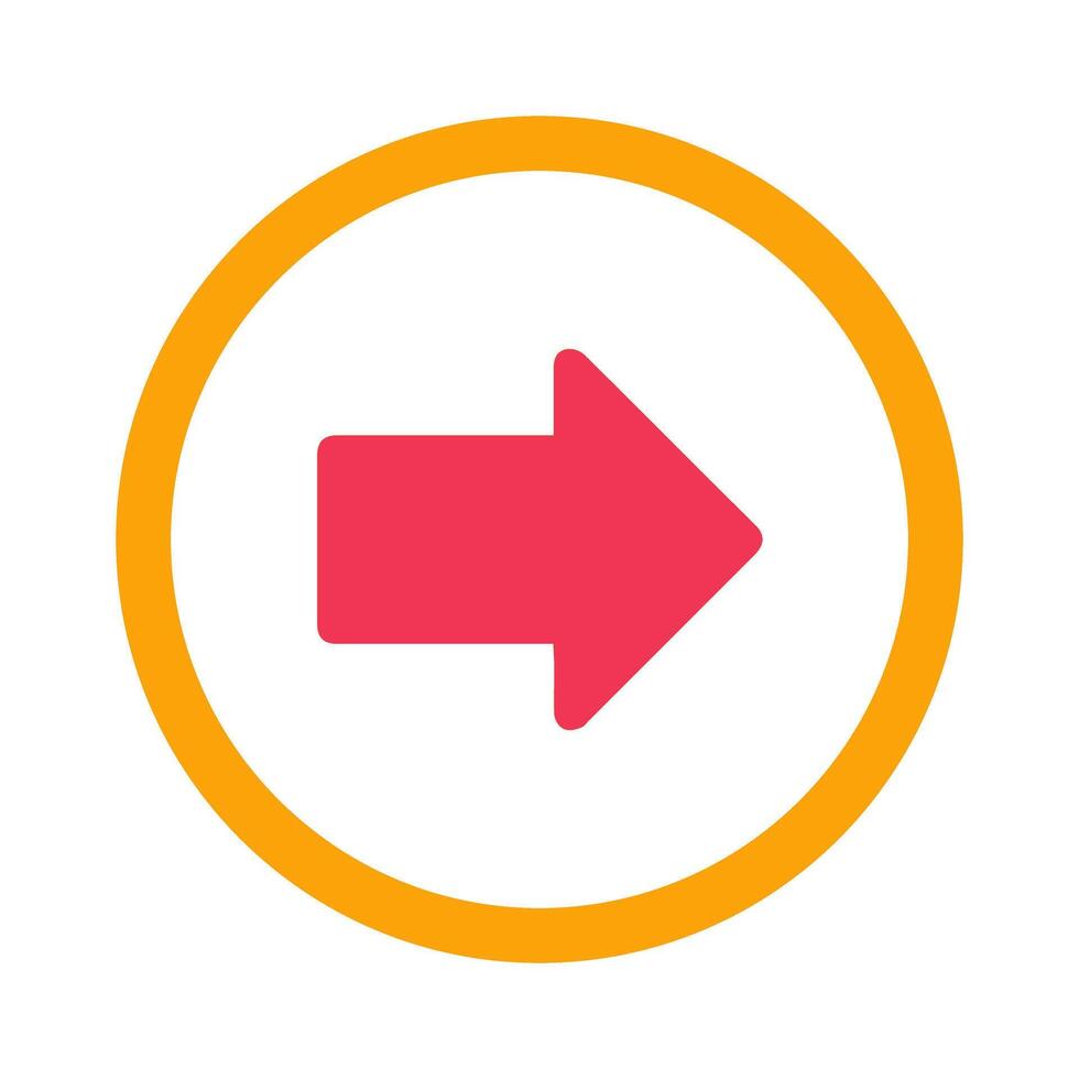 Right Arrow Icon Design vector