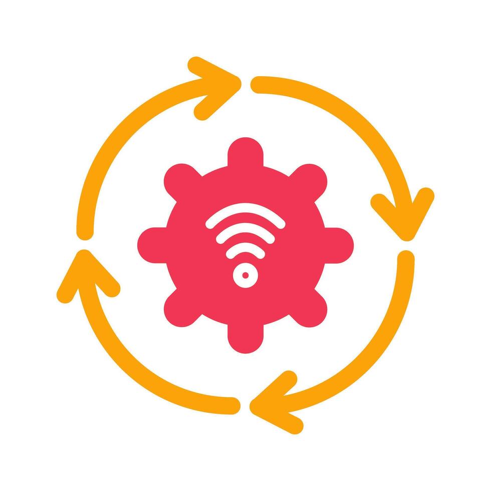 Automated Process Icon Design 54546923 Vector Art at Vecteezy