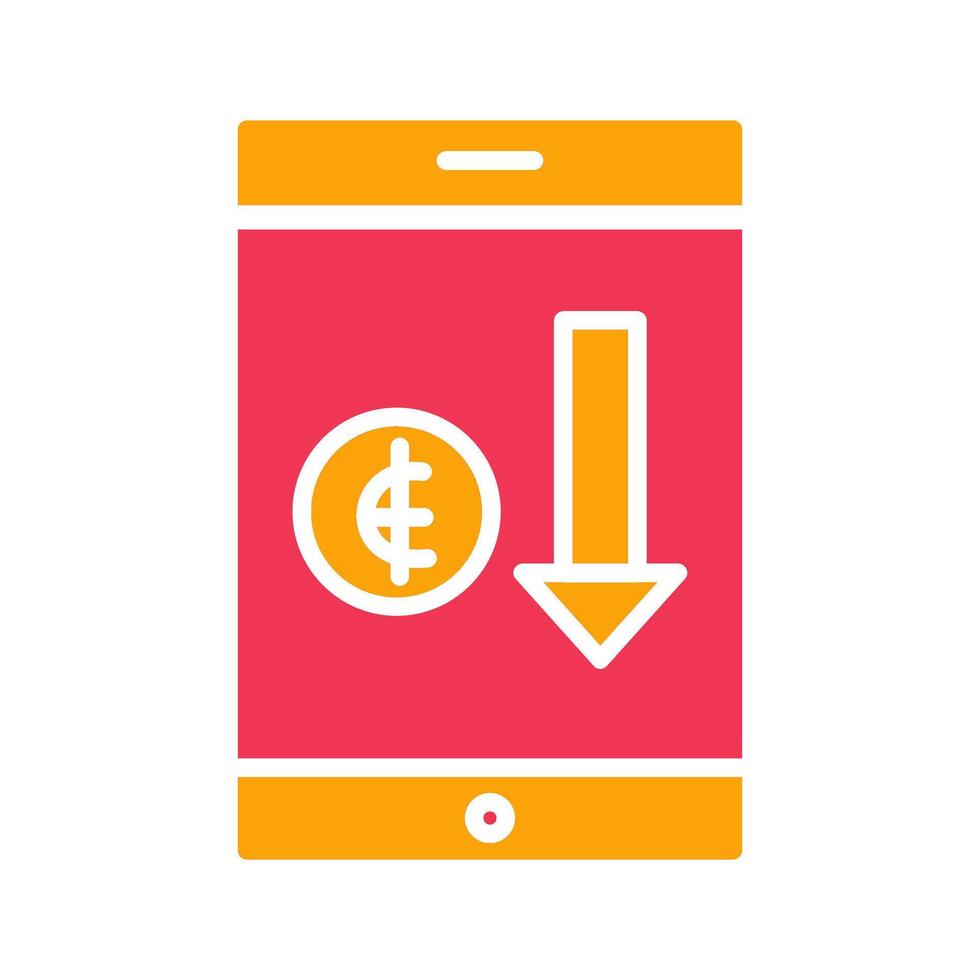 Money Loss Icon Design vector