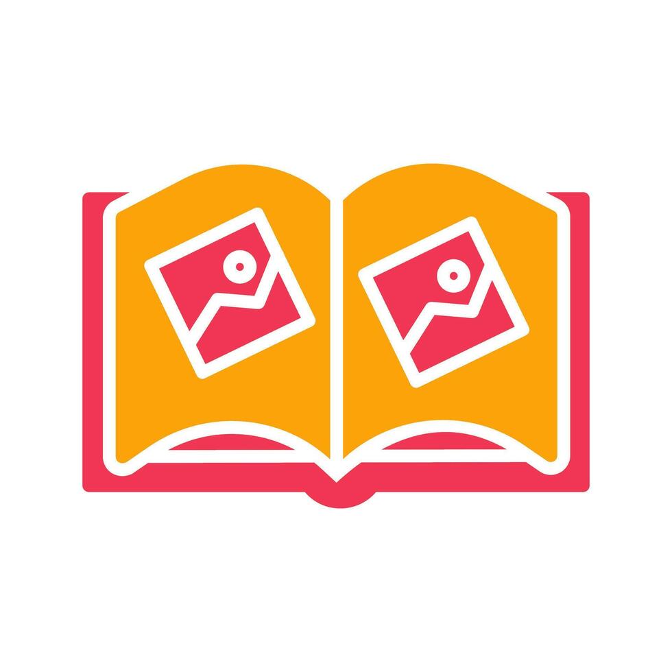 Memory Book Icon Design vector