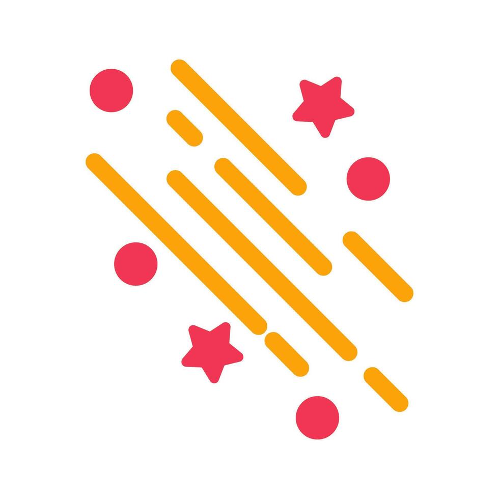 Party Streamers Icon Design vector