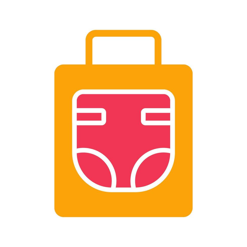 Diaper Bag Icon Design vector