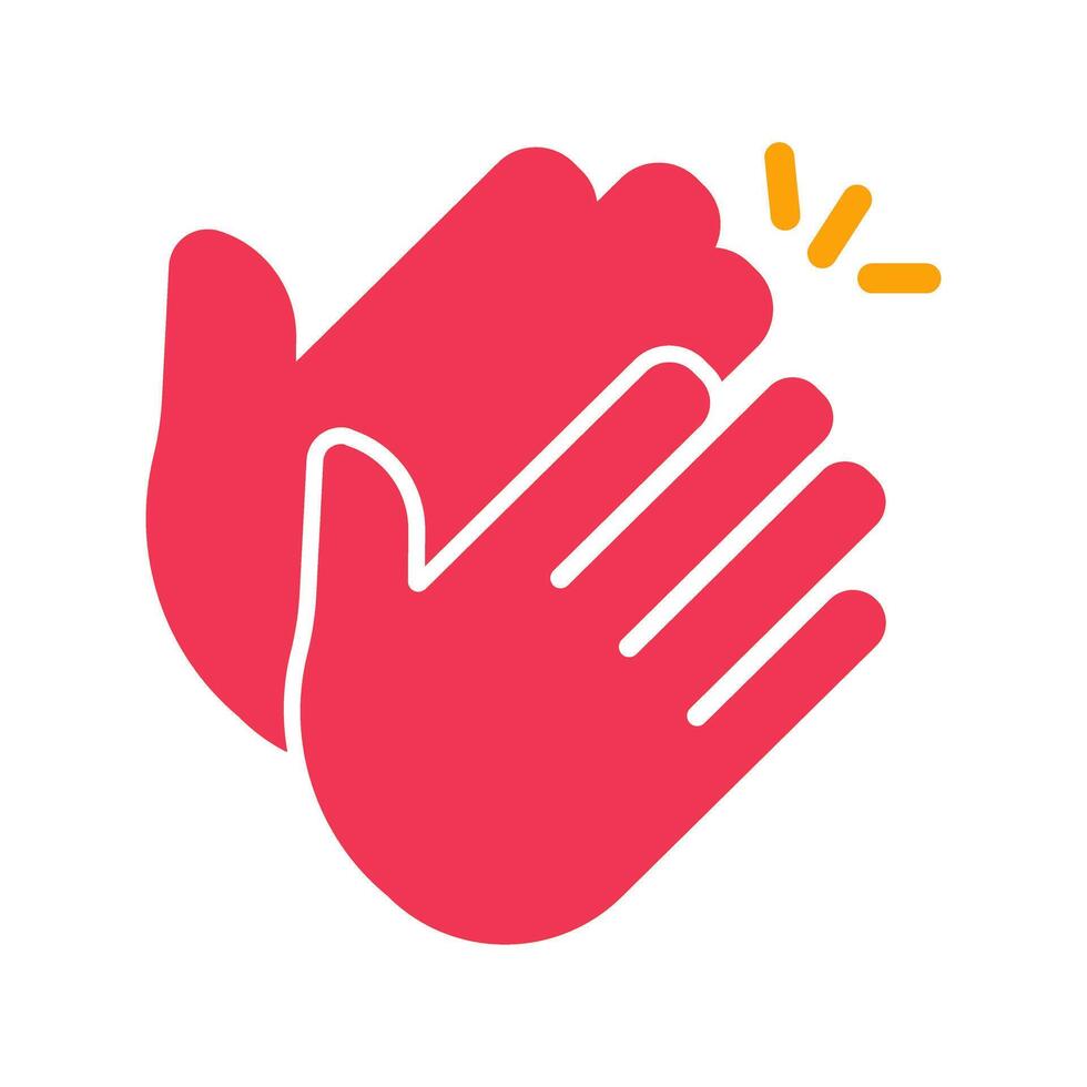 Clapping Hands Icon Design vector