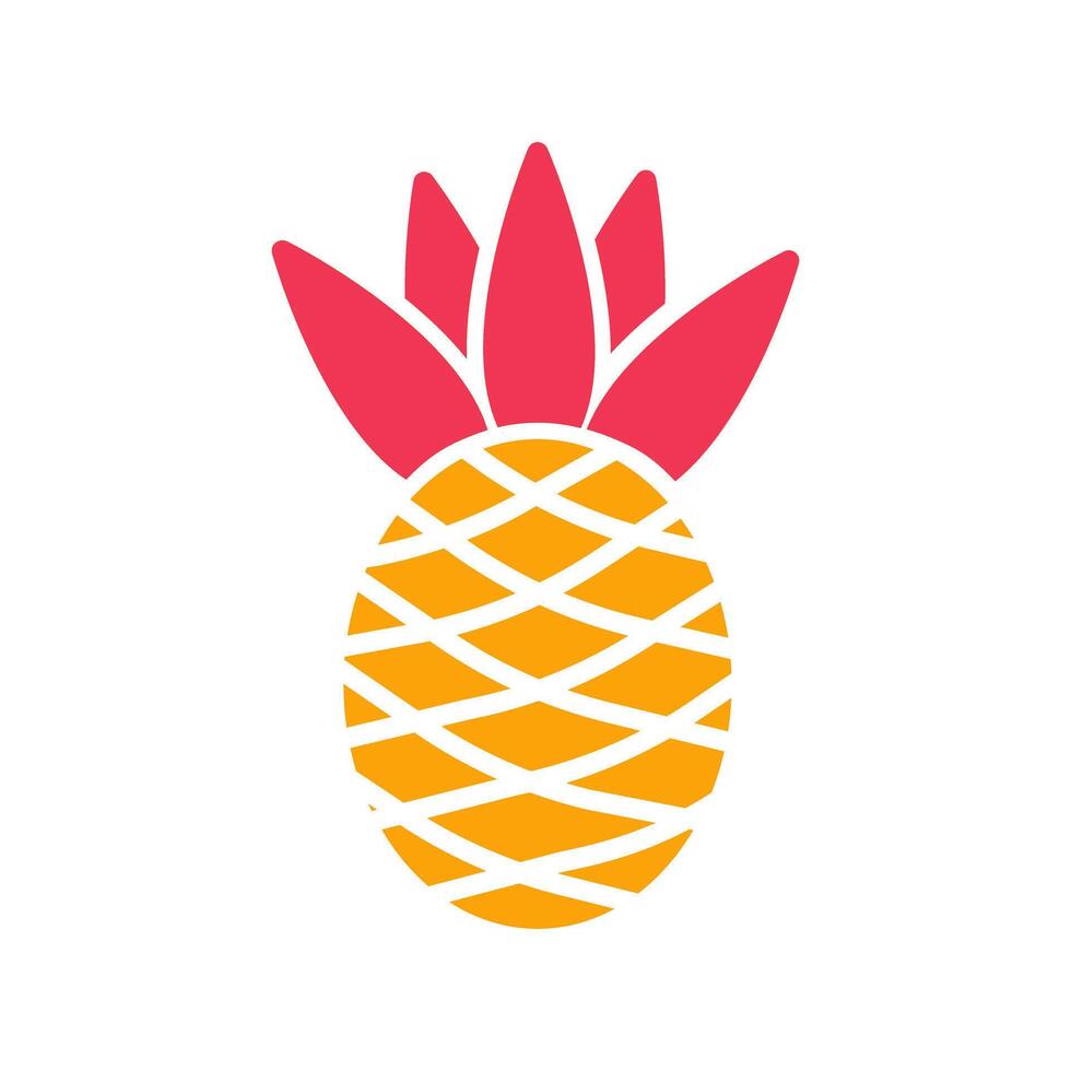 Pineapple Icon Design vector