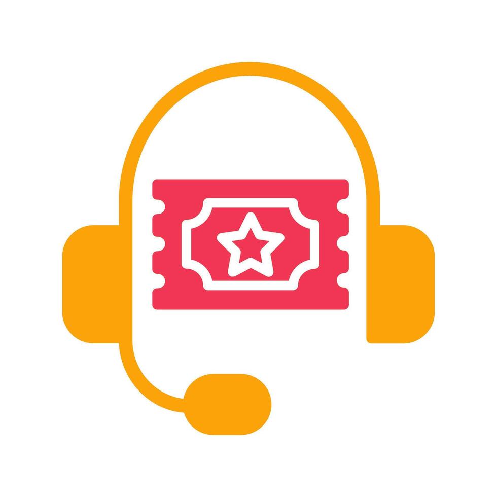 Support Ticket Icon Design vector