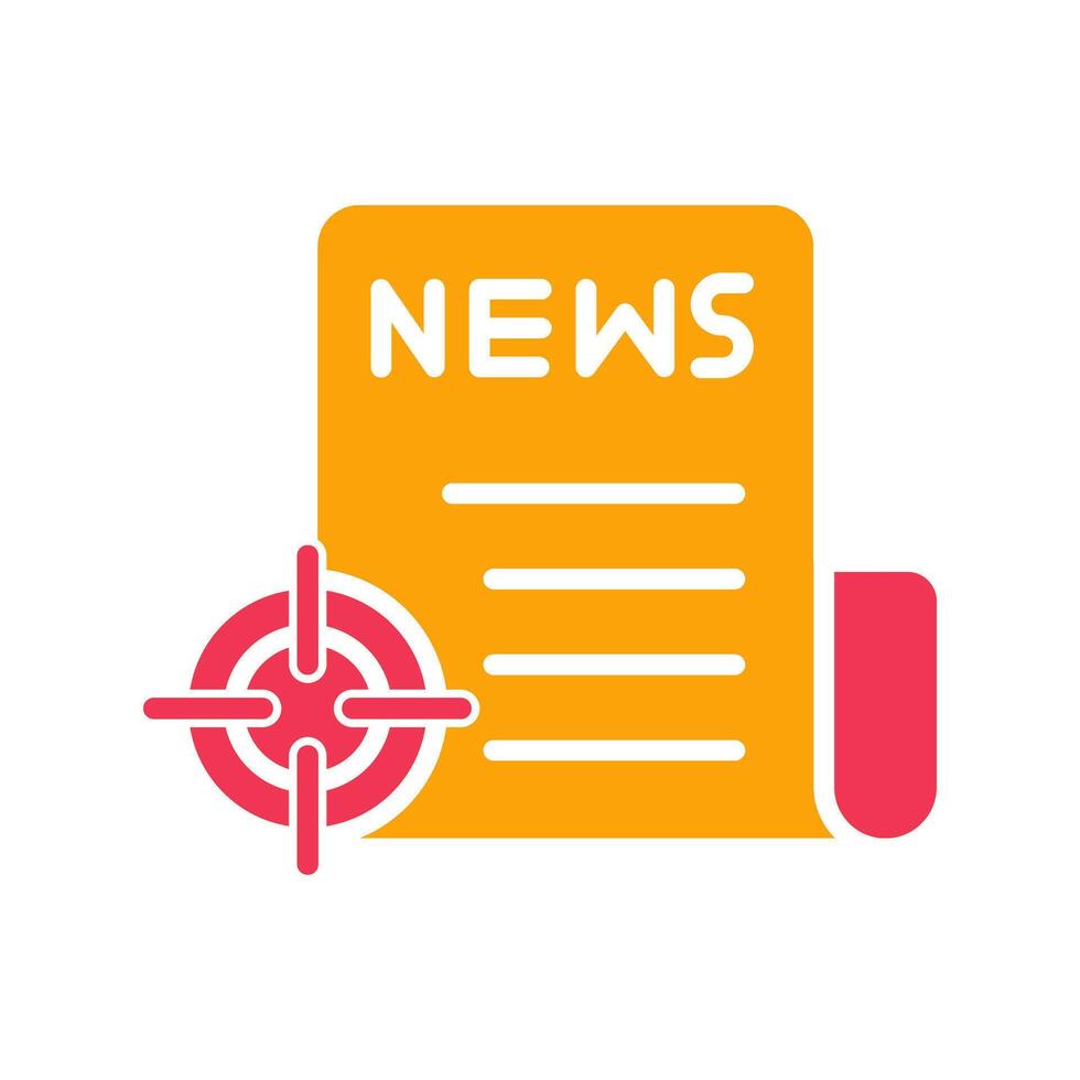 News Scoop Icon Design vector