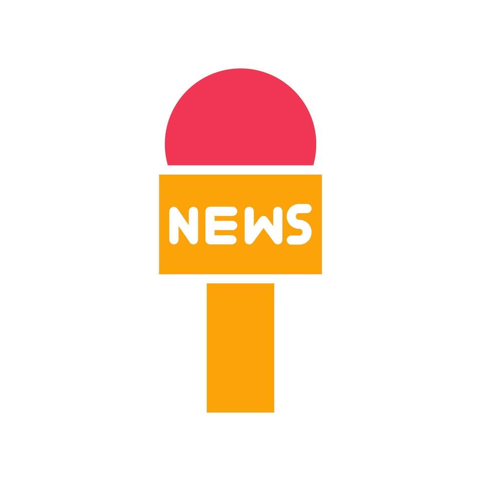 News Microphone Icon Design vector