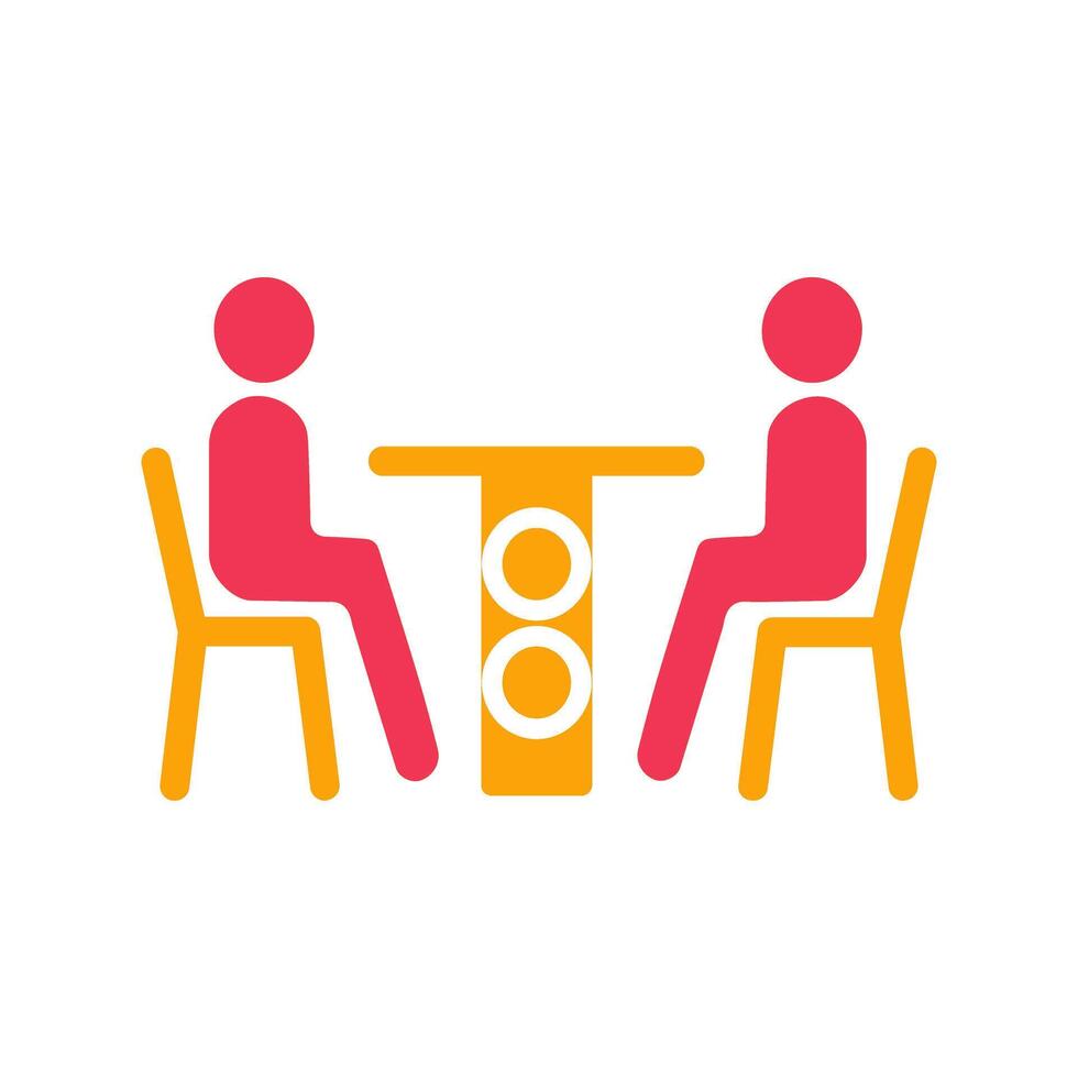 Family Dinner Icon Design vector