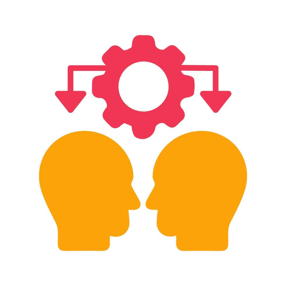 Conflict Management Icon Design vector
