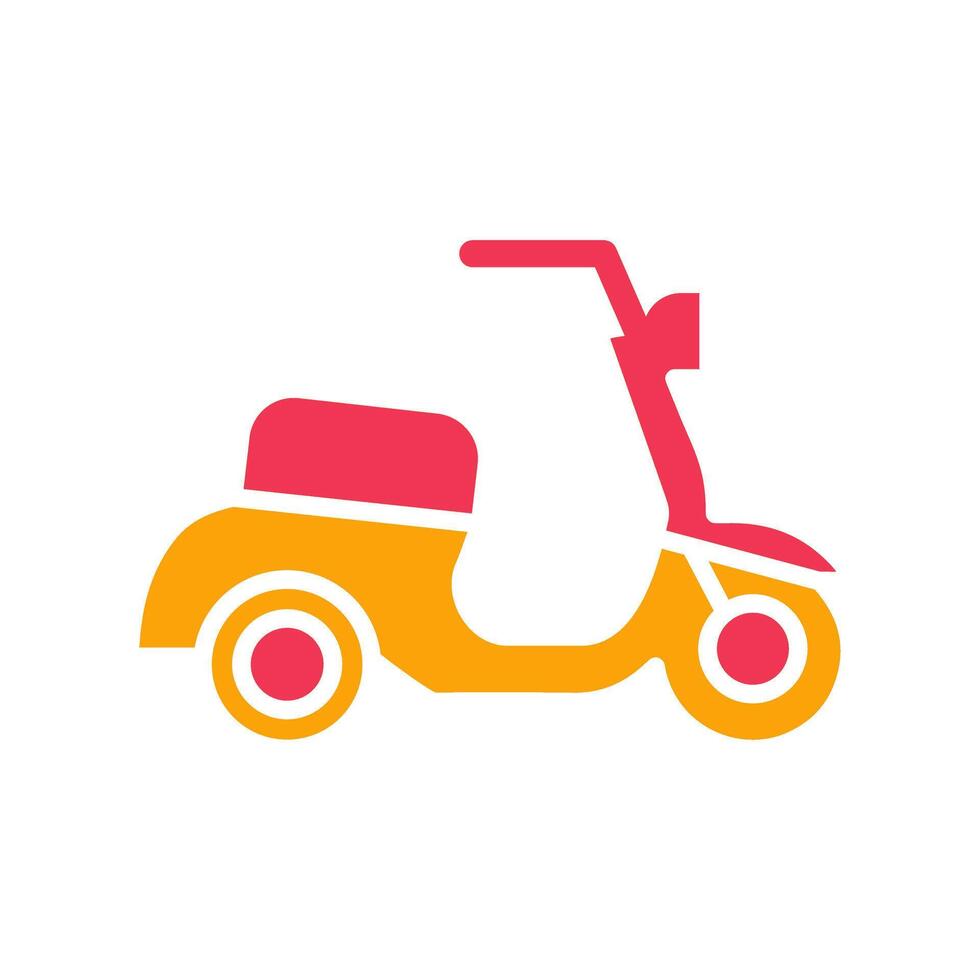 Motor Scooter Icon Design vector