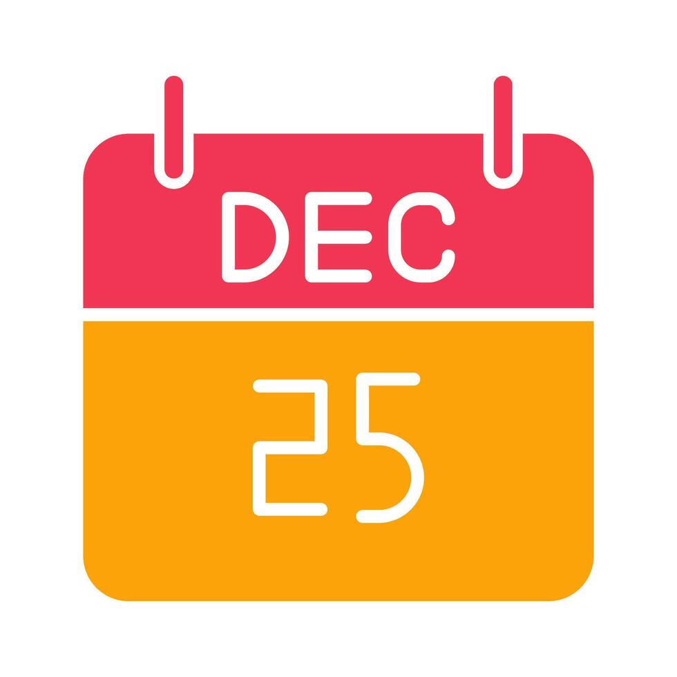 25 December Icon Design vector