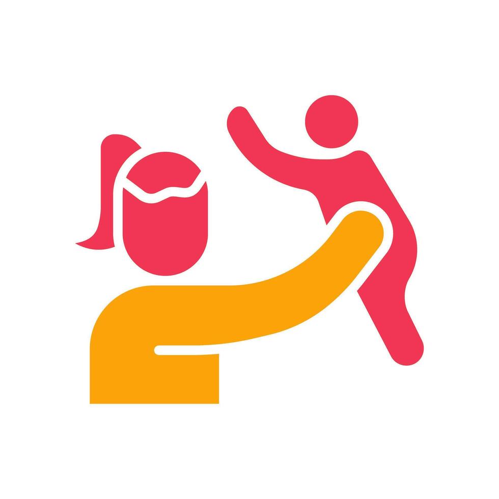 Mother and Son Icon Design vector