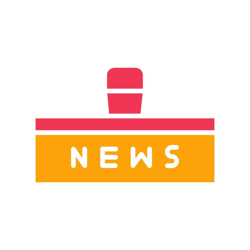 News Studio Icon Design vector