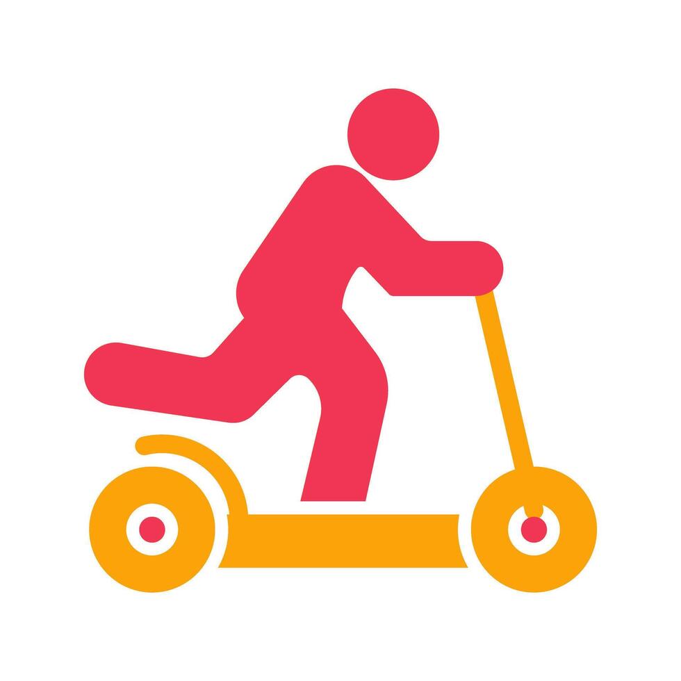 Kick Scooter Icon Design vector