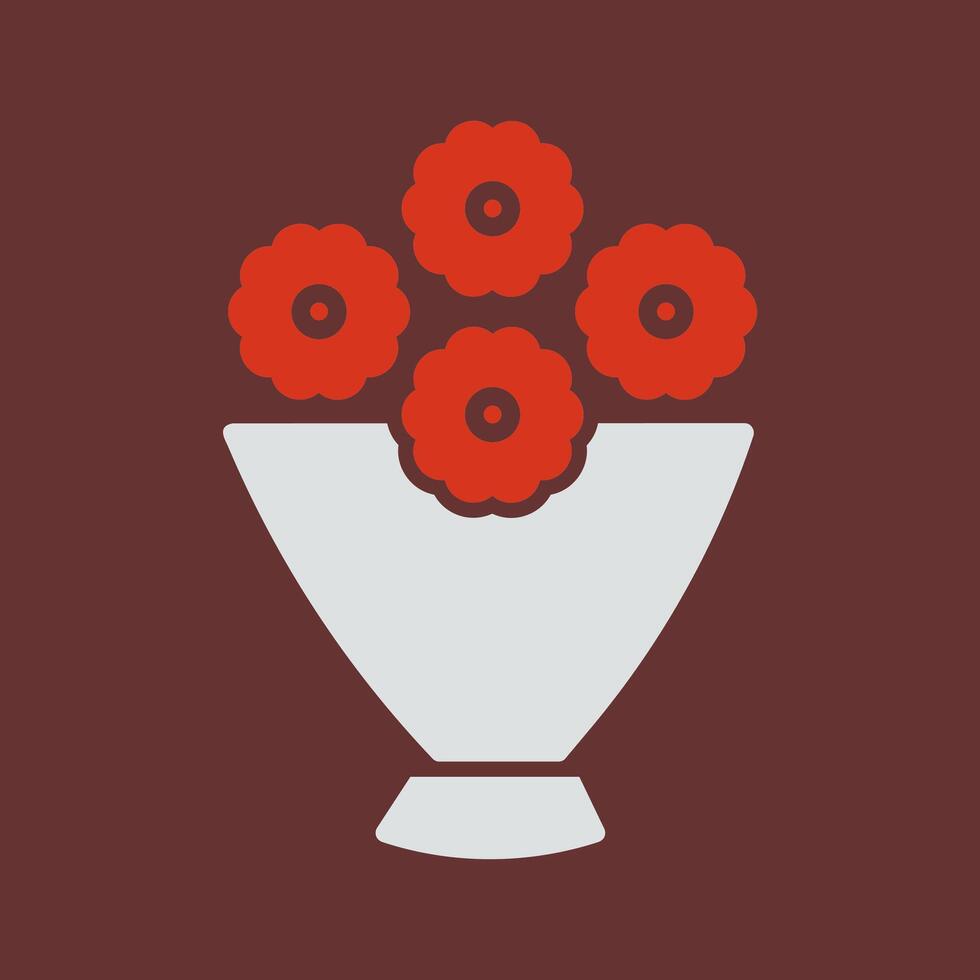 Flower Bouquet Icon Design vector