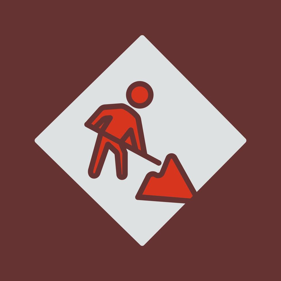 Construction Sign Icon Design vector
